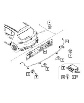 68608775aa Mopar Genuine Rear Fascia Wiring