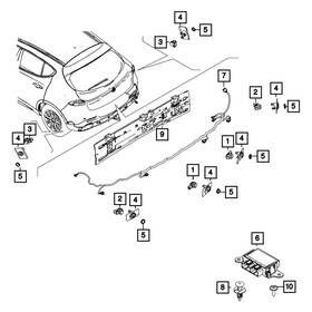 68619473aa Mopar For Dodge Hornet 2023-2024 Park Assist Module 68619473aa Mopar For Dodge Hornet 2023-2024 Park Assist Module