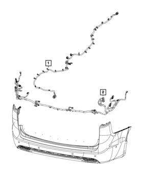 68630373aa Mopar Genuine Rear Fascia Wiring