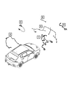 68632748aa Mopar Genuine Front Fascia Wiring