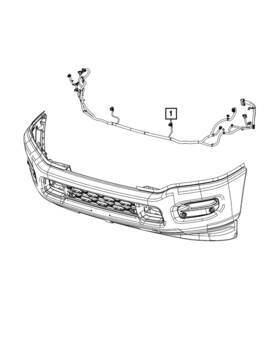 68646151ab Mopar Genuine Front Fascia Wiring