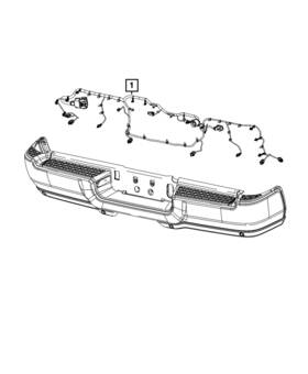68646797aa Mopar Genuine Rear Bumper Wiring