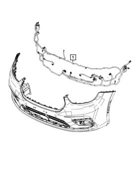 68682677aa Mopar Genuine Front Fascia Wiring