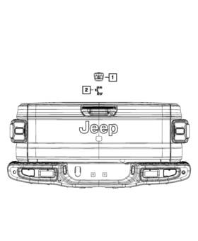 6ly71mrcae Mopar Genuine With Bezel Camera Assembly 6ly71mrcae Mopar Genuine With Bezel Camera Assembly