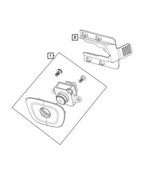 6mb13p82aa Mopar Genuine With Bezel Camera Assembly