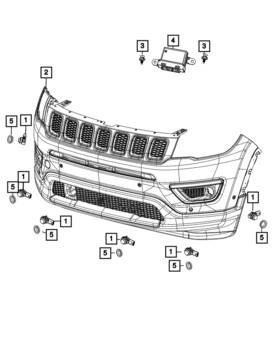 6ys32tzzaa Mopar Genuine Park Assist Sensor Grille 6ys32tzzaa Mopar Genuine Park Assist Sensor Grille