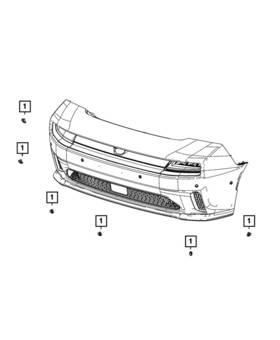 Mopar 7rw86mbjaa Genuine Park Assist Sensor