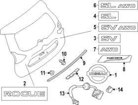 28442-4ba4d Nissan Genuine Rear Camera 28442-4ba4d Nissan Genuine Rear Camera