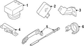 28452-1hh0a Nissan Genuine Buzzer Switch Bracket 28452-1hh0a Nissan Genuine Buzzer Switch Bracket