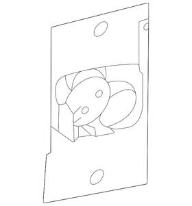 Nissan 28533-5mp4a Genuine Auto Park Sensor Retainer
