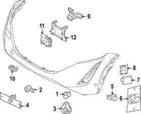 28533-5mp5d Nissan Genuine Auto Park Sensor Retainer
