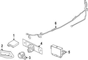 28533-6rc6a Nissan Genuine Park Sensor Cover 28533-6rc6a Nissan Genuine Park Sensor Cover