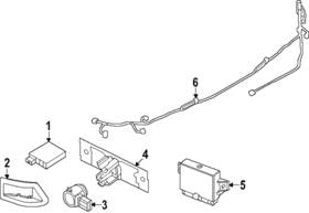 28533-6rd9a Nissan Genuine Park Sensor Cover