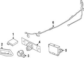 28533-6re0a Nissan Genuine Park Sensor Cover