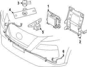 28533-6rz4b Nissan Genuine Park Sensor Cover