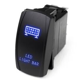 Rslj10b Race Sport Led Rocker Switch With Blue Radiance Light Bar