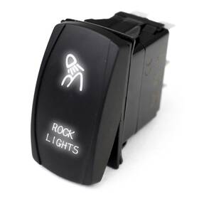 Rslj14w Race Sport Led Rocker Switch With White Radiance Rock Lights
