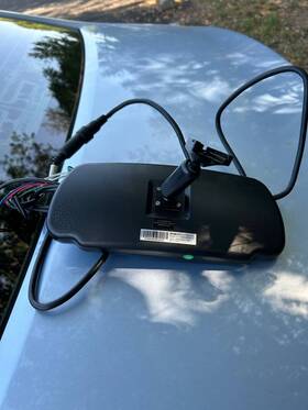 Stsm244 Rosco Stsm230 Vision Lcd 7 Inch Combo Rear View Mirror Monitor Display 12-24v Rv