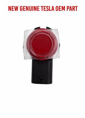 2525002-08-e Tesla 16 22 Model S X Y Ultrasonic Sensor Sunset Red Oem