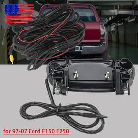 Topgearsltd 710422571049 Rear View Backup Camera Kit With Wiring And Tailgate Handle For 97-07 Ford F350 F250