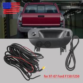 Topgearsltd 710422571537 Rear View Backup Camera Kit With Wiring And Tailgate Handle For 97-07 Ford F150 F250