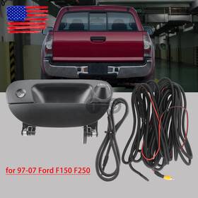 Topgearsltd 710422574736 Rear View Backup Camera Kit With Wiring And Tailgate Handle For 97-07 Ford F350 F250