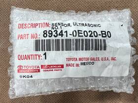89341-0e010-b0 Toyota Highlander Ultrasonic Parking Sensor Bumper Pdc 2014-2016 89341-0e010-b0 Toyota Highlander Ultrasonic Parking Sensor Bumper Pdc 2014-2016