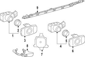 89348-30480-b2 Toyota Genuine Parking Aid Sensor Housing