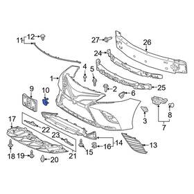 5211506060j1 Toyota Oe For Camry 2021-2024 Front Park Assist Camera Housing 5211506060j1 Toyota Oe For Camry 2021-2024 Front Park Assist Camera Housing