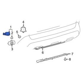 89341k0060d1 Toyota Oe For Camry 2021-2022 Rear Parking Aid Sensor 89341k0060d1 Toyota Oe For Camry 2021-2022 Rear Parking Aid Sensor