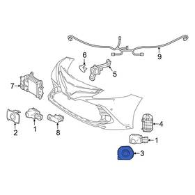 8934806230a0 Toyota Oe For Camry 18-20 Front Right Outer Parking Aid Sensor Housing