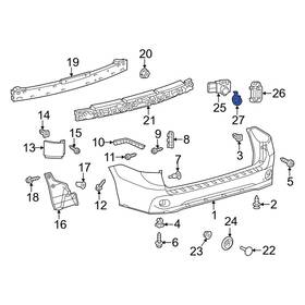 Toyota Oe 8934808030b1 For Sienna 18-20 Rear Inner Parking Aid Sensor Housing