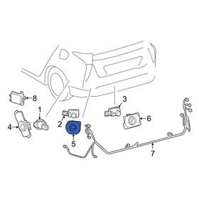 8934812140b7 Toyota Oe For Rav4 19-23 Front Right Outer Parking Aid Sensor Housing 8934812140b7 Toyota Oe For Rav4 19-23 Front Right Outer Parking Aid Sensor Housing
