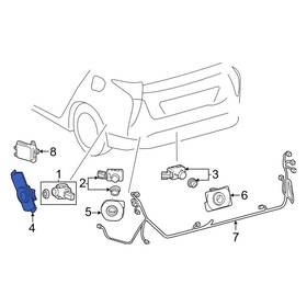 8934847090b0 Toyota Oe For Prius Prime 17-22 Rear Right Outer Parking Aid Sensor Housing