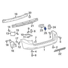 8934871010b1 Toyota Oe For Sienna 11-17 Rear Inner Parking Aid Sensor Housing 8934871010b1 Toyota Oe For Sienna 11-17 Rear Inner Parking Aid Sensor Housing