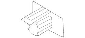 1q0-919-492 Volkswagen Genuine Reverse Sensor Bracket