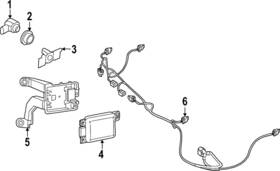 5h0-919-397 Volkswagen Genuine 2022-2024 - Park Sensor Bracket