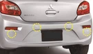 Genuine Mitsubishi Rear Park Sensors Y35 Yellow MZ607747EX. Fixed Price $372.60.