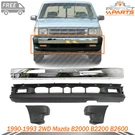 Front Chrome Bumper Replacement Kit For 1990-1993 2WD Mazda B2000 B2200 B2600. Fixed Price $285.00.