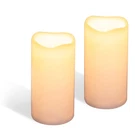 2PC Solar Led Candle Auto Recharge Weatherproof IP65 Flameless Flickering Ivory. Fixed Price $21.99.