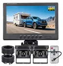9" Quad Monitor Screen 2X Rear View Backup Ccd Camera System For Bus Truck. Fixed Price $108.99.