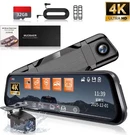 Night Vision 4K 10" Dual Dash Car Mirror View Rear Backup Camera. Fixed Price $53.19.