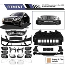 Front Bumper Kit For Mercedes Benz 2014-2020 W222 Class W/ Grille Modified. Fixed Price $623.28.