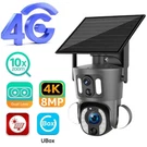 4G Lte Mobile Solar Security Camera Dual Lens 4K 6MP 10X Zoom Wireless Ptz. Fixed Price $189.95.