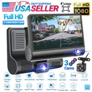 Dual Lens 4-INCH Screen Dash Hd 1080P Car Dvr Rearview Video Recorder Camera. Fixed Price $29.98.