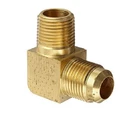 Eaton Weatherhead 49X5X4 Brass 5/16" Tube 1/4" Npt 45 Flare 90 Elbow Fitting. Fixed Price $11.95.
