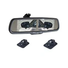 4.3"DUAL Split Screen Mirror Monitor Car Front Side Rear View Reverse 2 Cameras. Fixed Price $79.00.