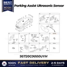 Genuine Parking Assist Ultrasonic Sensor 95720G9000UYH For Hyundai Genesis G70. Fixed Price $89.00.