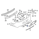 Ford Mustang 13-14 Rear Right Inner Parking Aid Sensor Housing. Fixed Price $31.15.