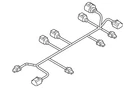 Genuine Volkswagen Harness 5C5-971-104-R. Fixed Price $168.90.
